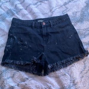 Paint splatter Denim shorts, size XS